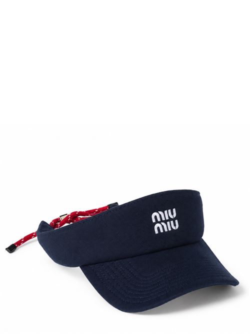 Denim visor